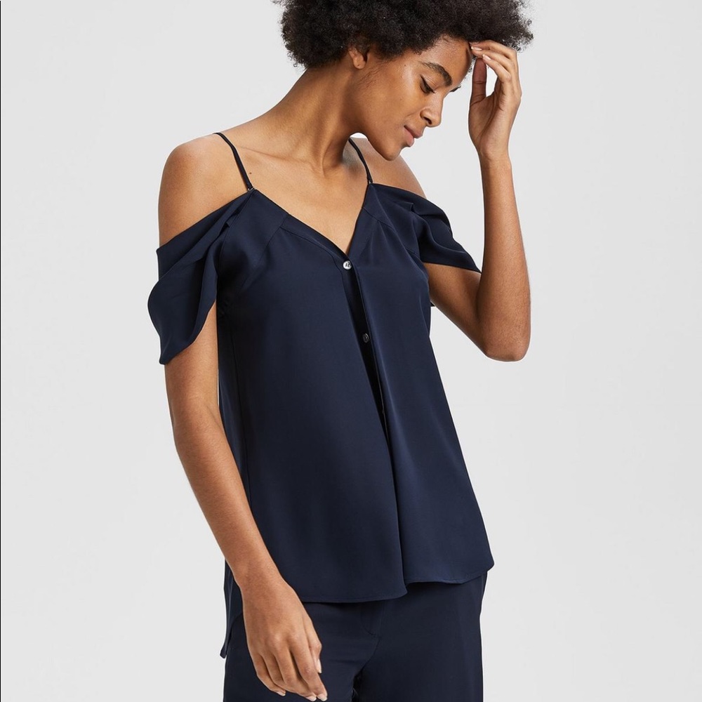 Theory Silk button up